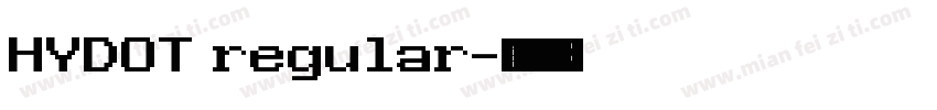 HYDOT regular字体转换